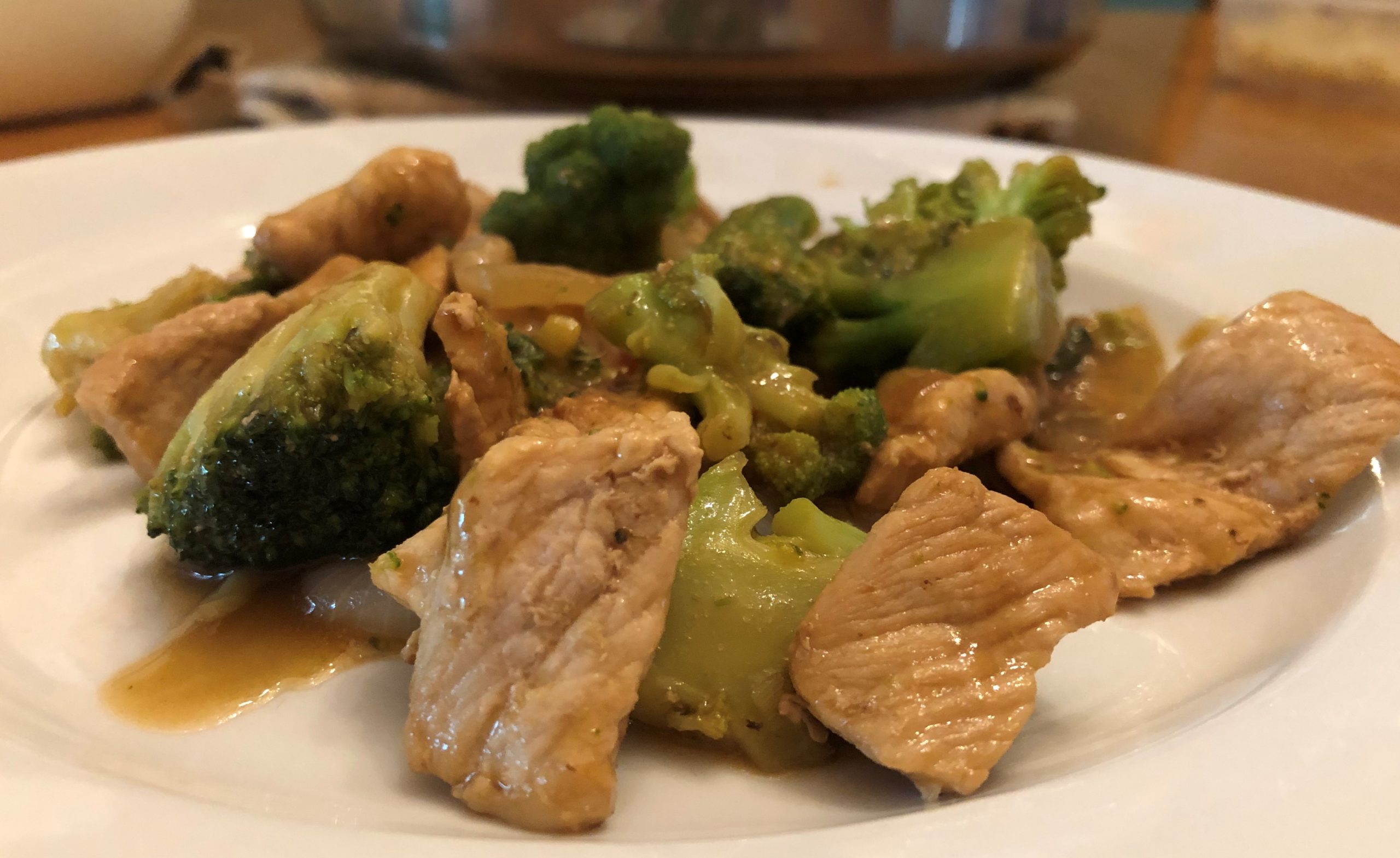 pork & broccoli stir-fry;