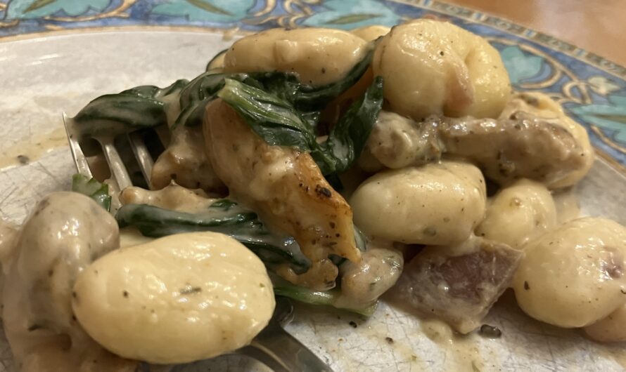 Creamy chicken and gnocchi