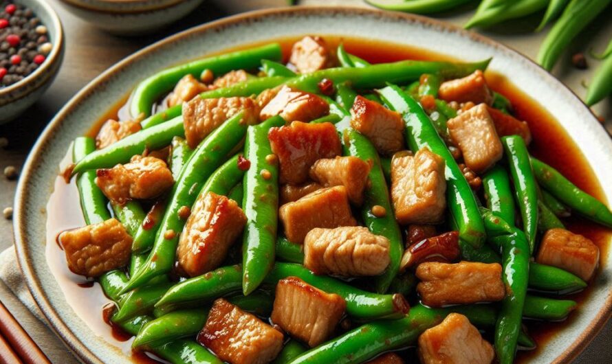 Teriyaki meat and veggies